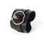 leather bracelet The obsidian eye