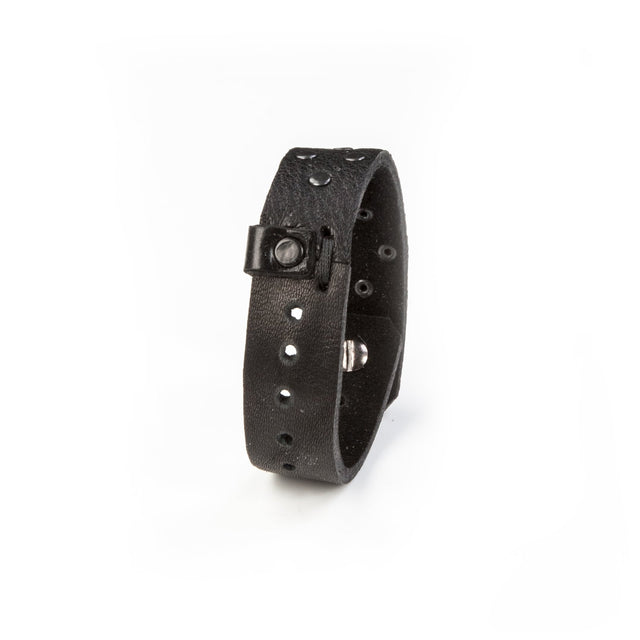 leather bracelet men The Feline Shield