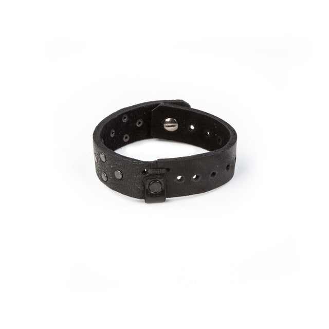 leather bracelet men The Feline Shield