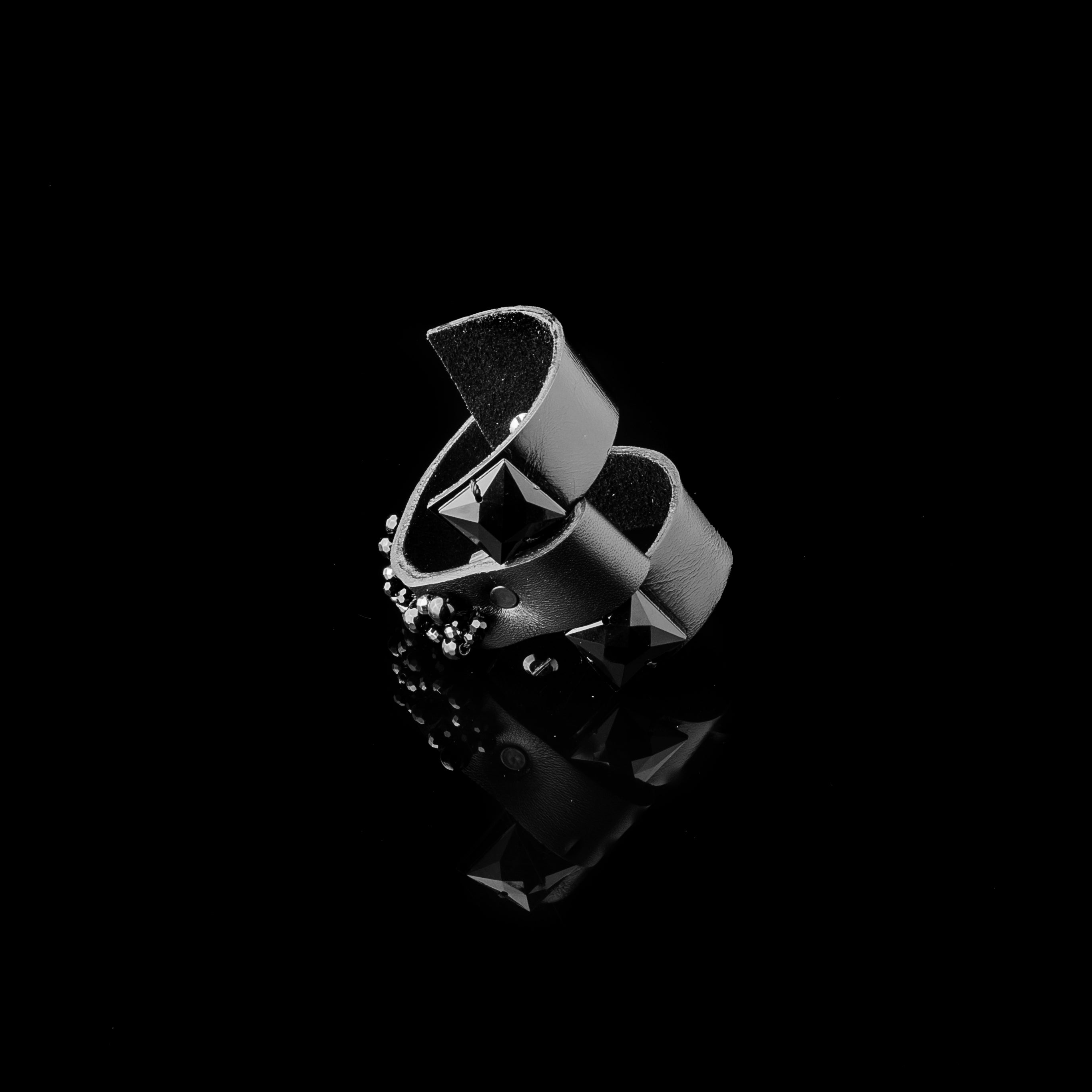 leather bracelet The adored heart