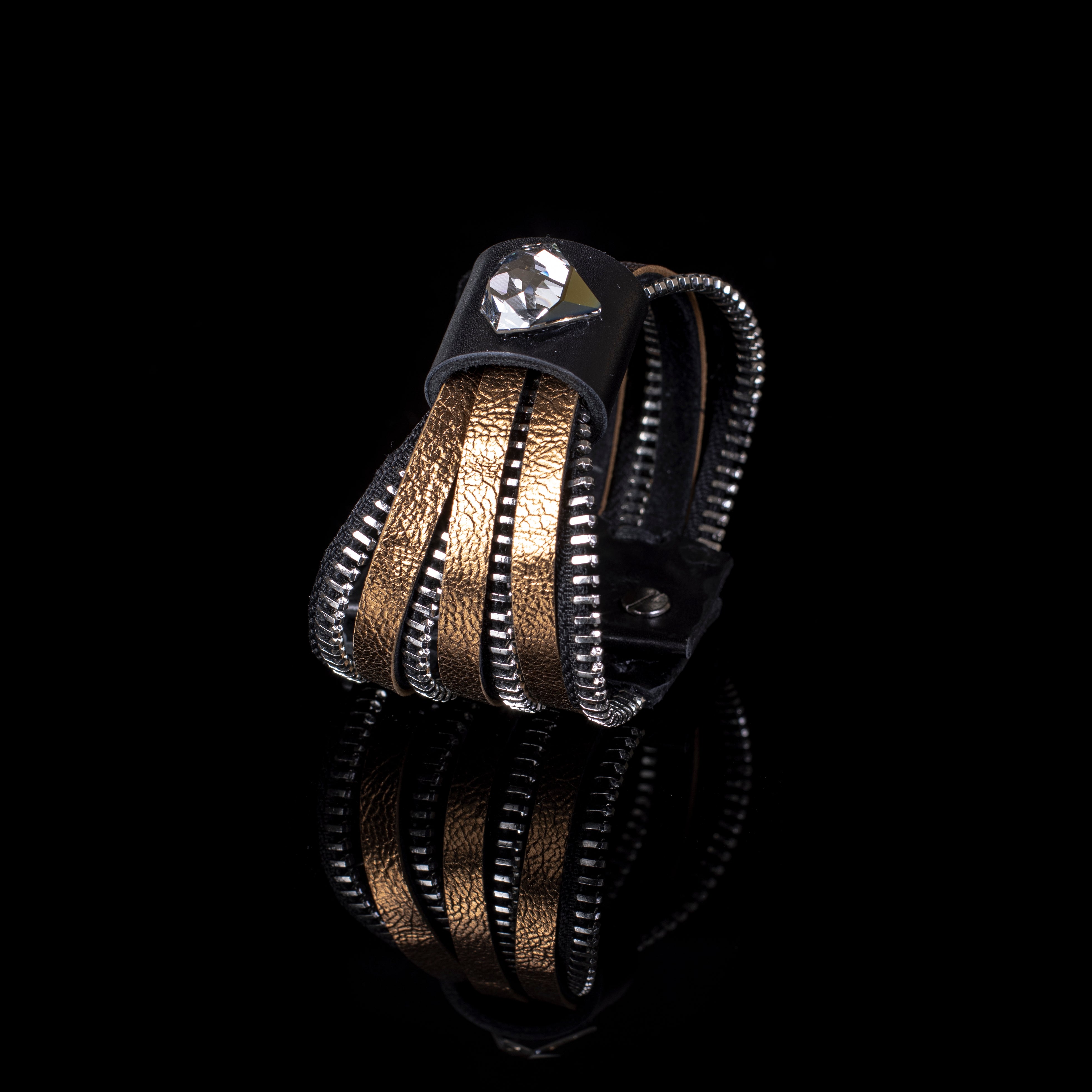 Leather bracelet new The Azure Spark