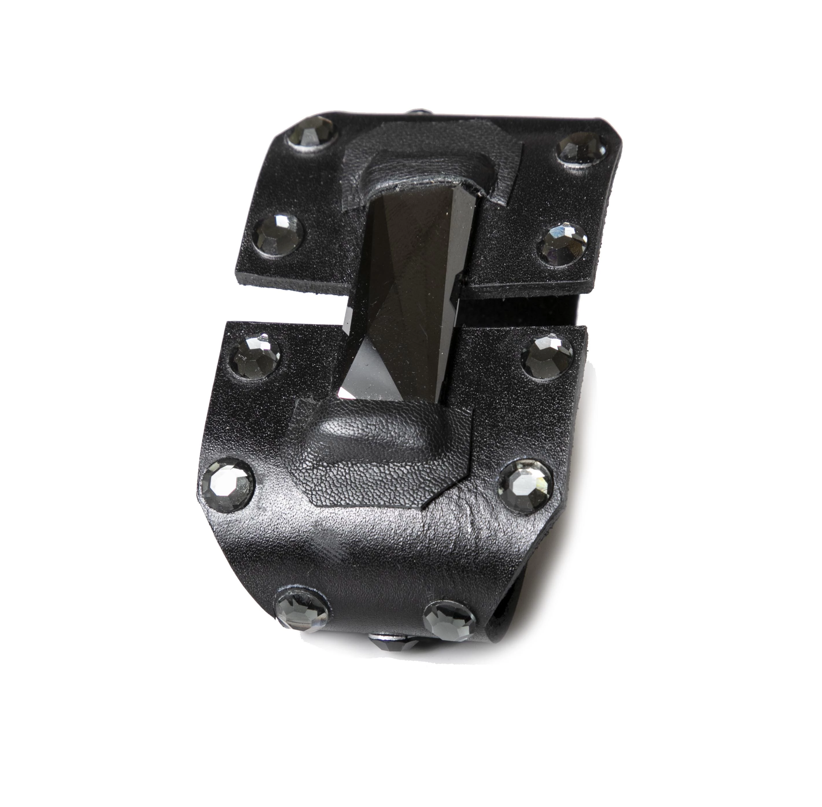 Leather bracelet new The Garnet Flame