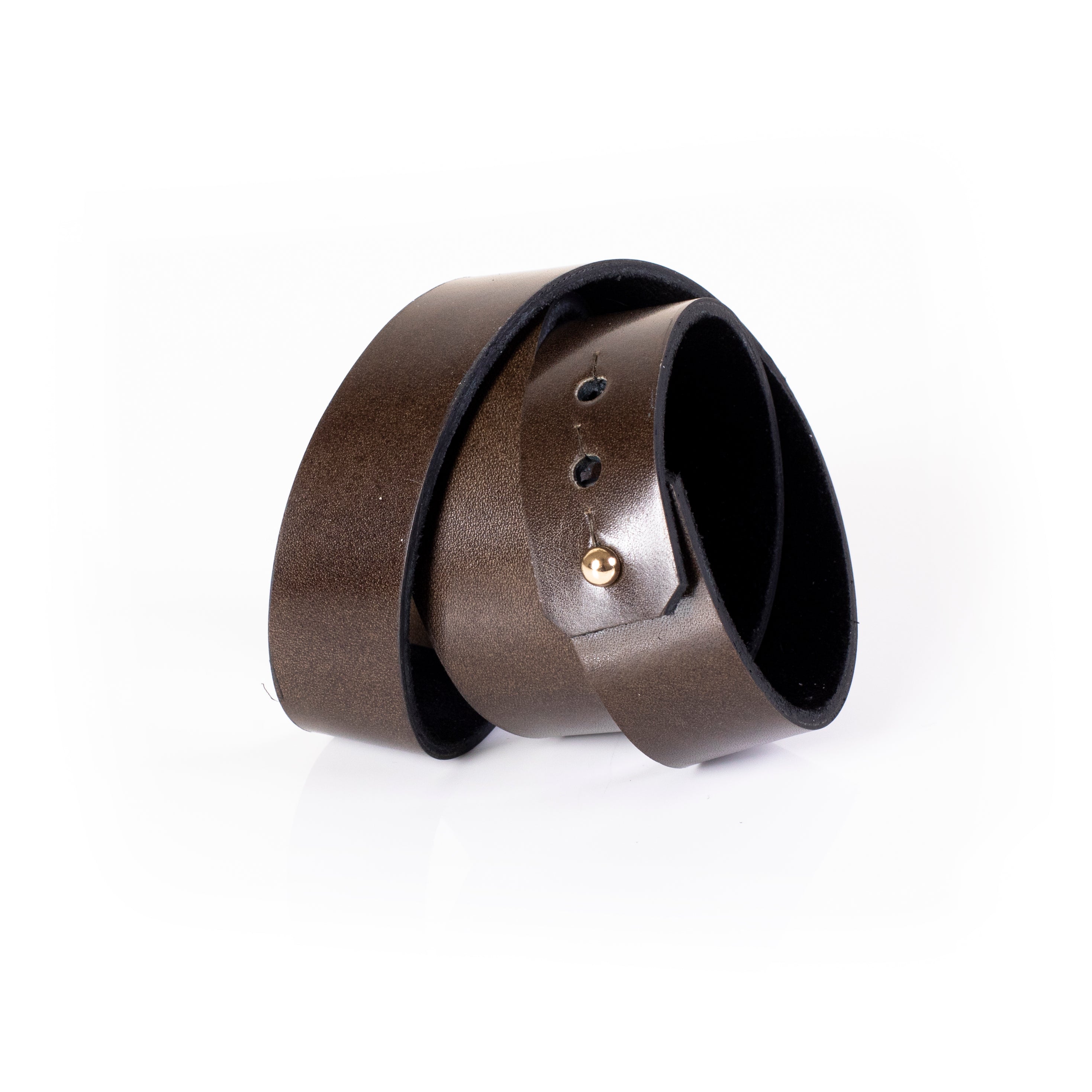 Brown leather wrap cuff bracelet with large crystal detail, handcrafted statement bracelet for women