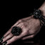 Leather bracelet new The Amethyst Petal
