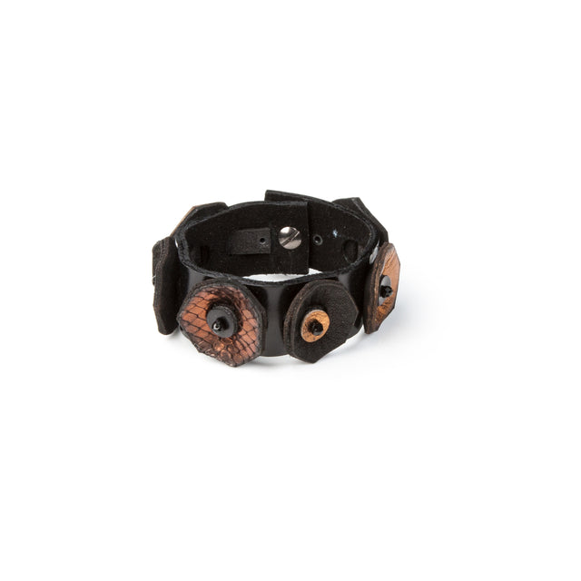 Leather bracelet new The Austere Lily