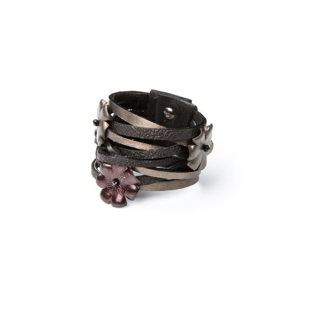 Leather bracelet new The Luminous Drop
