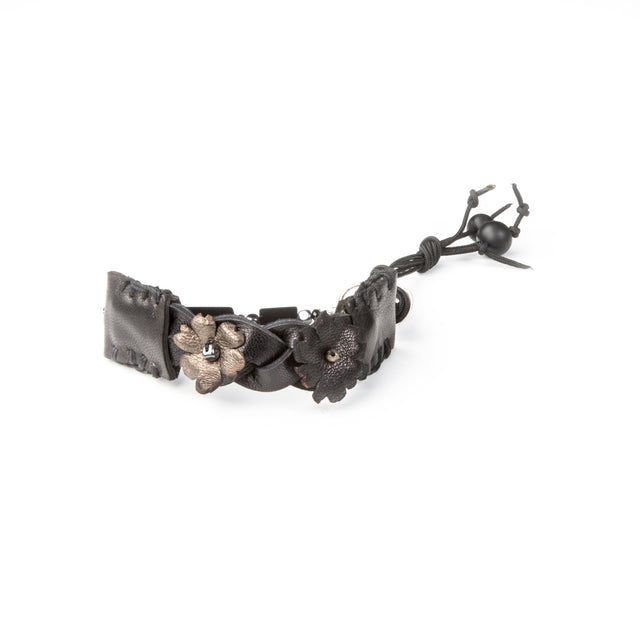 Leather bracelet new The Garnet Blessing
