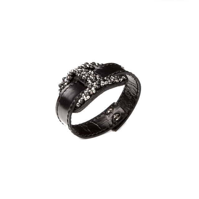 Leather bracelet new The Coral Twist
