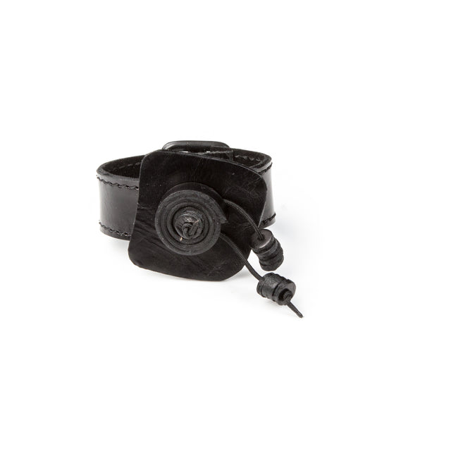 Leather bracelet new The Feline Cross