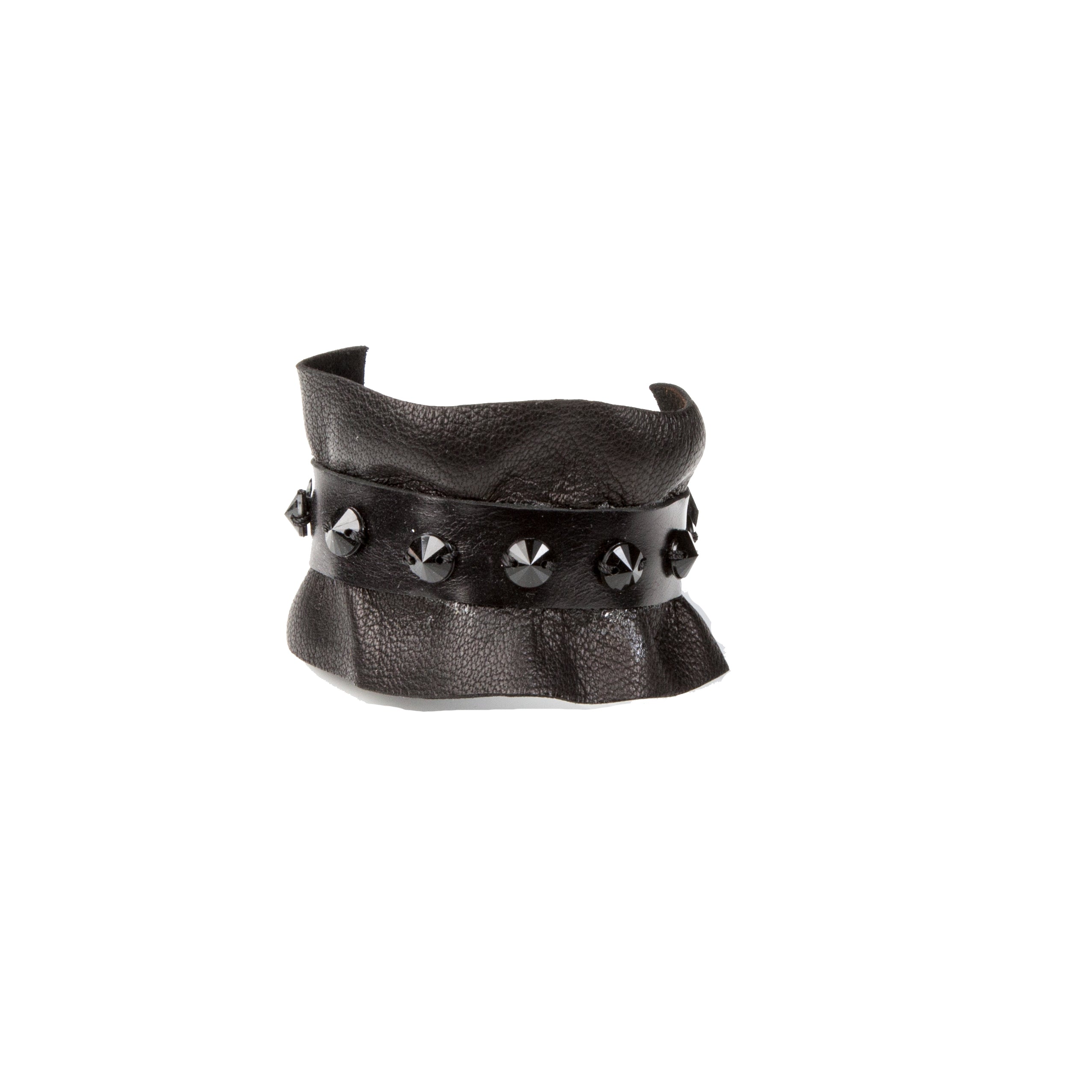 Leather bracelet new The Broken Flower