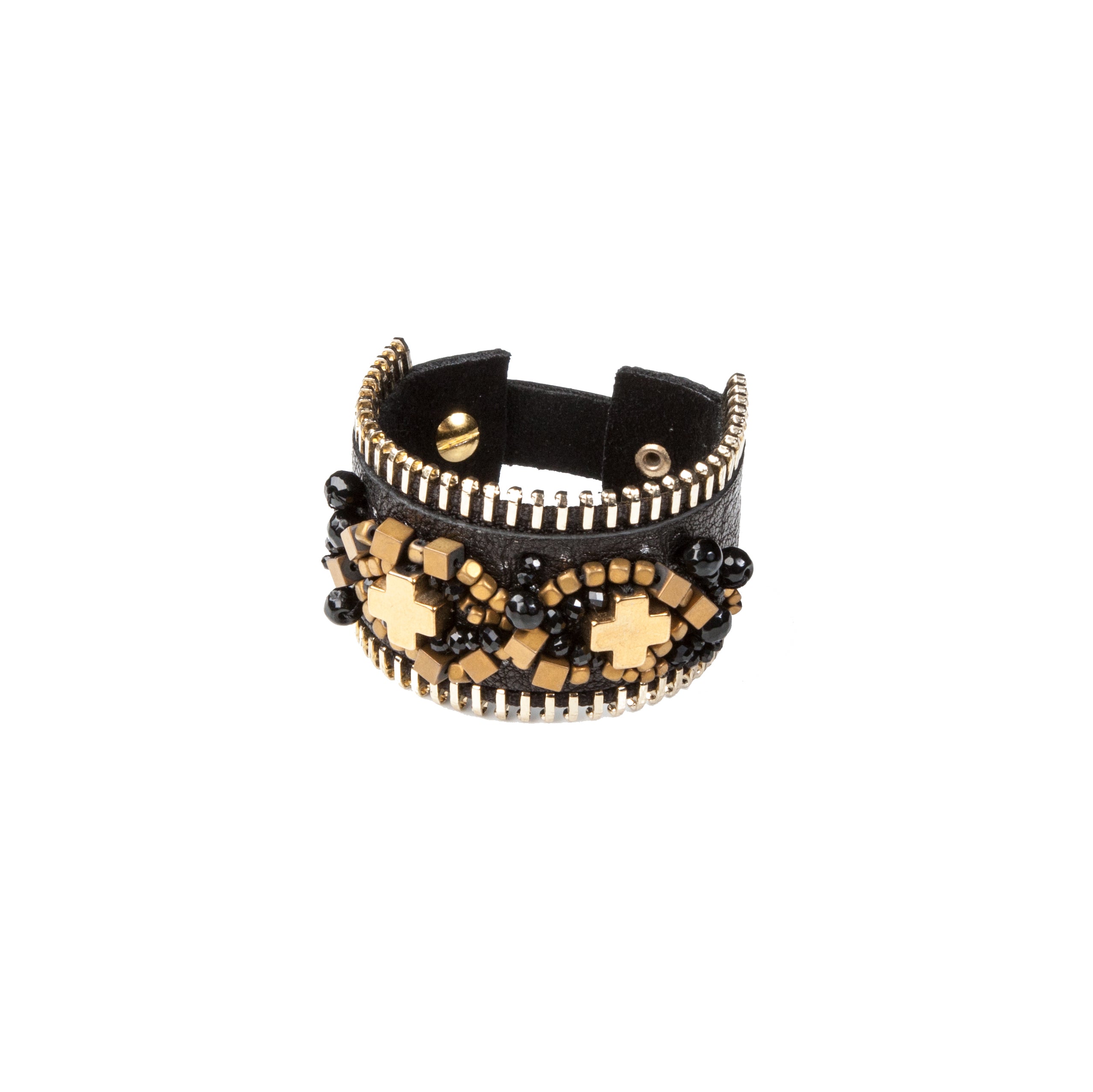 Leather bracelet new The Amber Shield