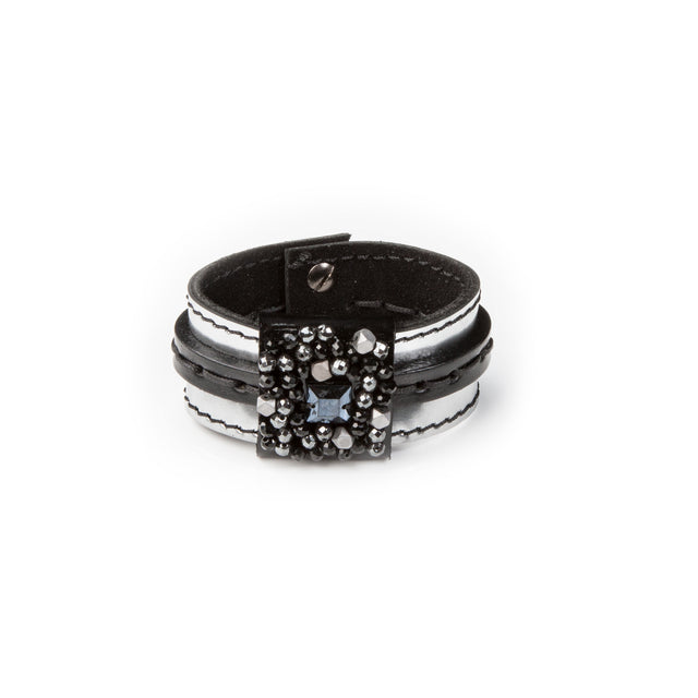 Leather bracelet new The Onyx Desire