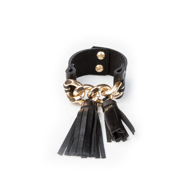 Leather bracelet new The Malachite Orb