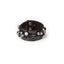 Leather bracelet new The Obsidian Drop