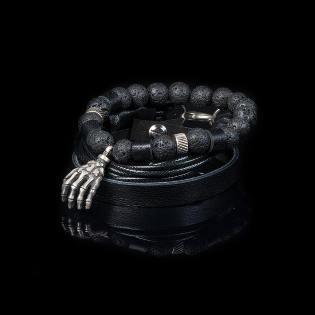 Bead bracelet men The Garnet Sun