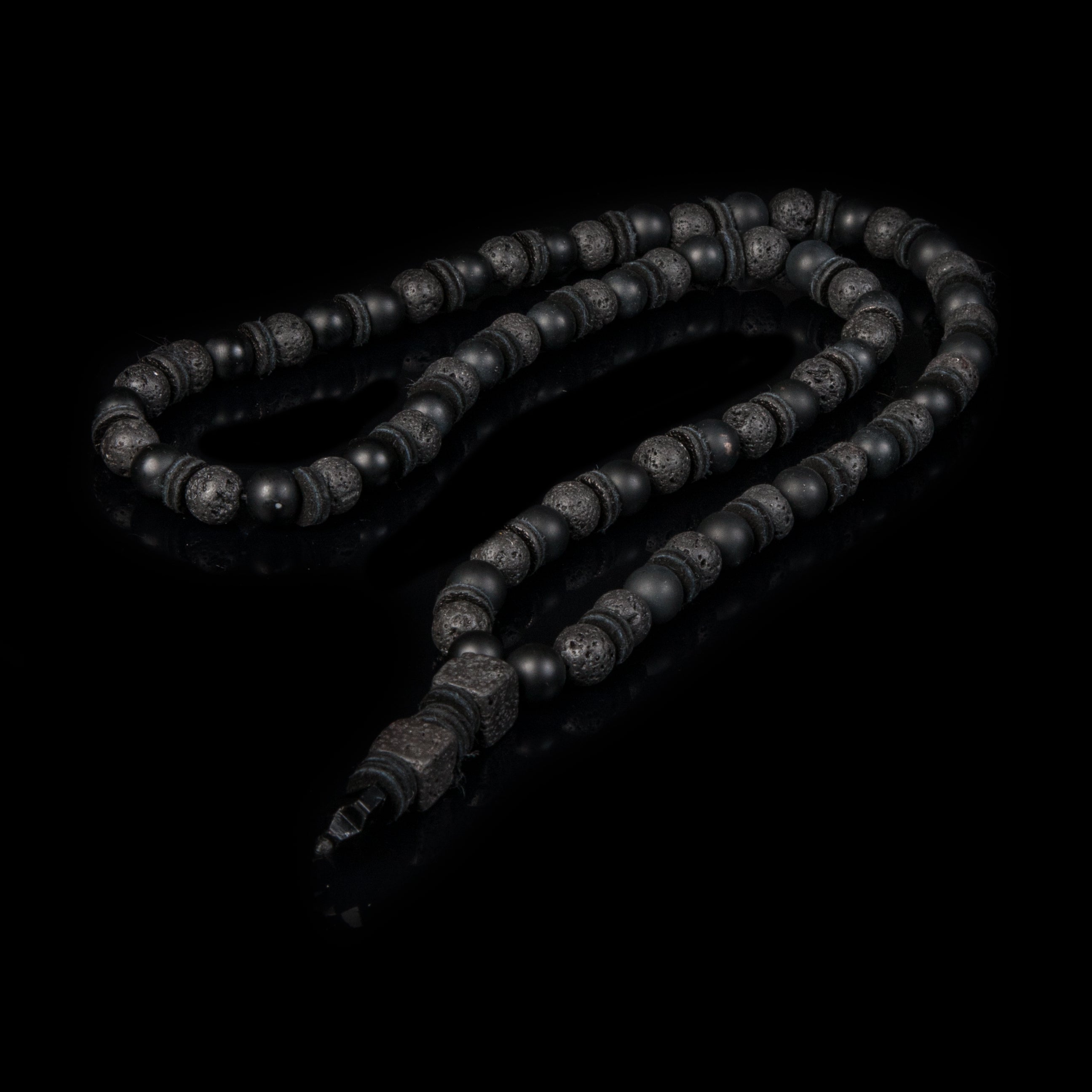 Necklace men The Obsidian Tribute