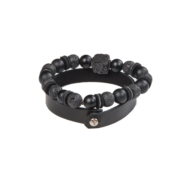 Bead bracelet men The Brave Core