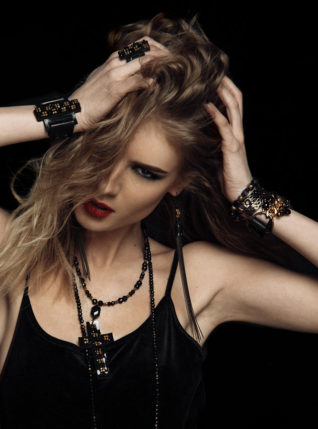 Leather bracelet new The Mysterious Light